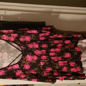 Torrid floral super soft babydoll top size 0